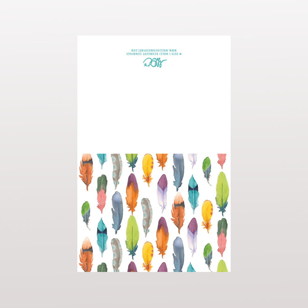 Feather Greeting Cards
